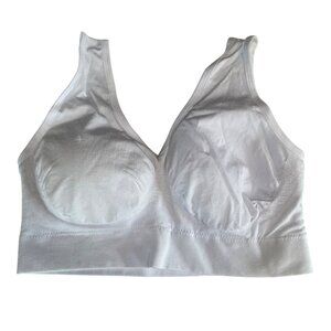 Truekind® Everyday Throw-on Wireless Bralette White Sz 2XL 91401
